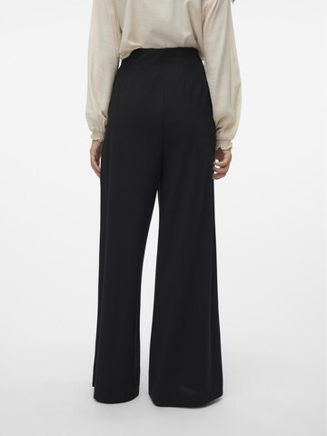 Wide Leg Pantalon à pince VERO MODA en noir