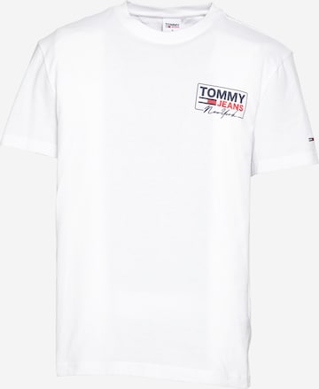 Tommy Jeans Тениска в бяло: отпред