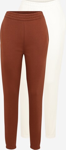 Missguided - Tapered Pantalón en marrón: frente