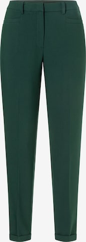 MORE & MORE Regular Pleated Pants 'Hedy' in Green: front