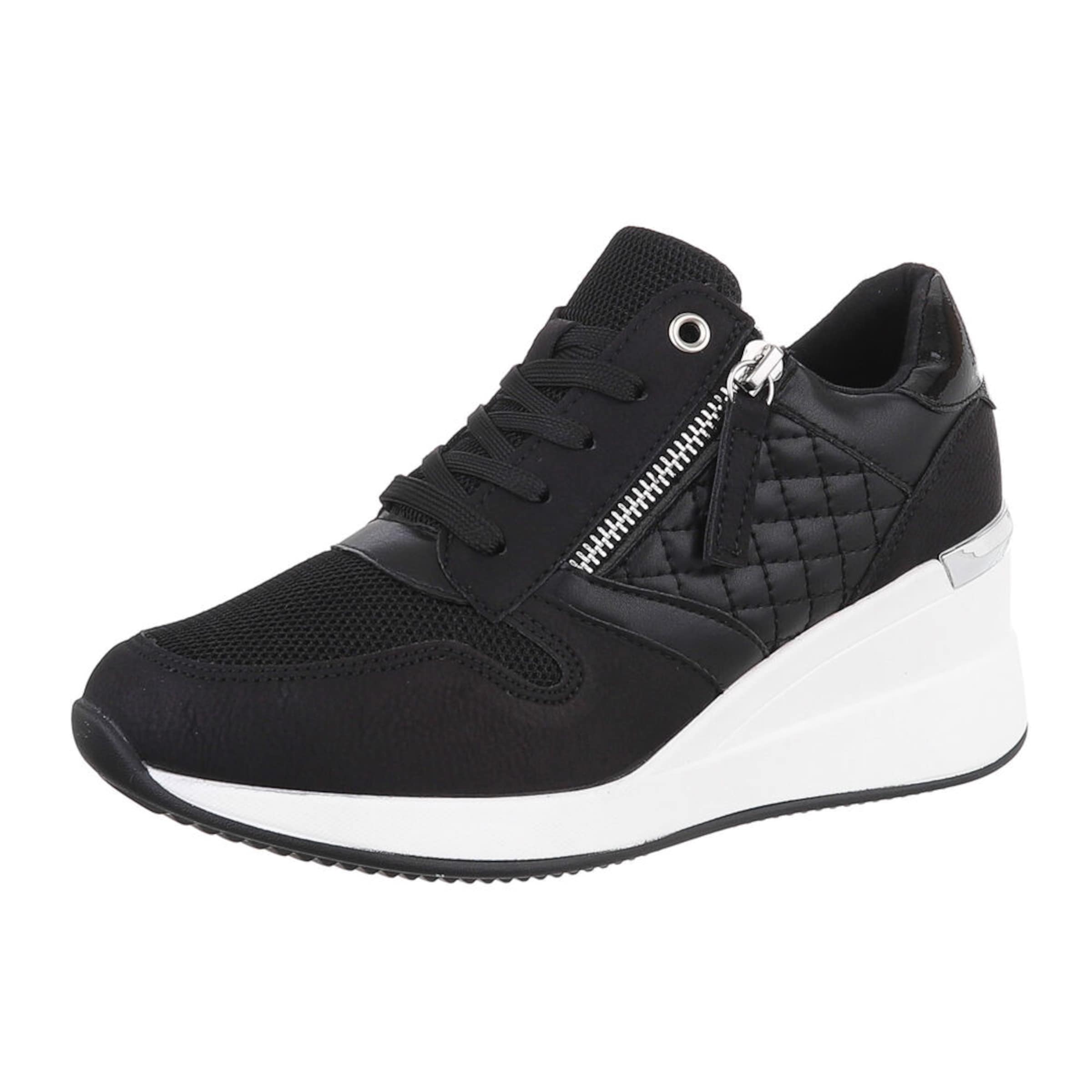 Ital-Design Sneaker in Schwarz: Vorderseite