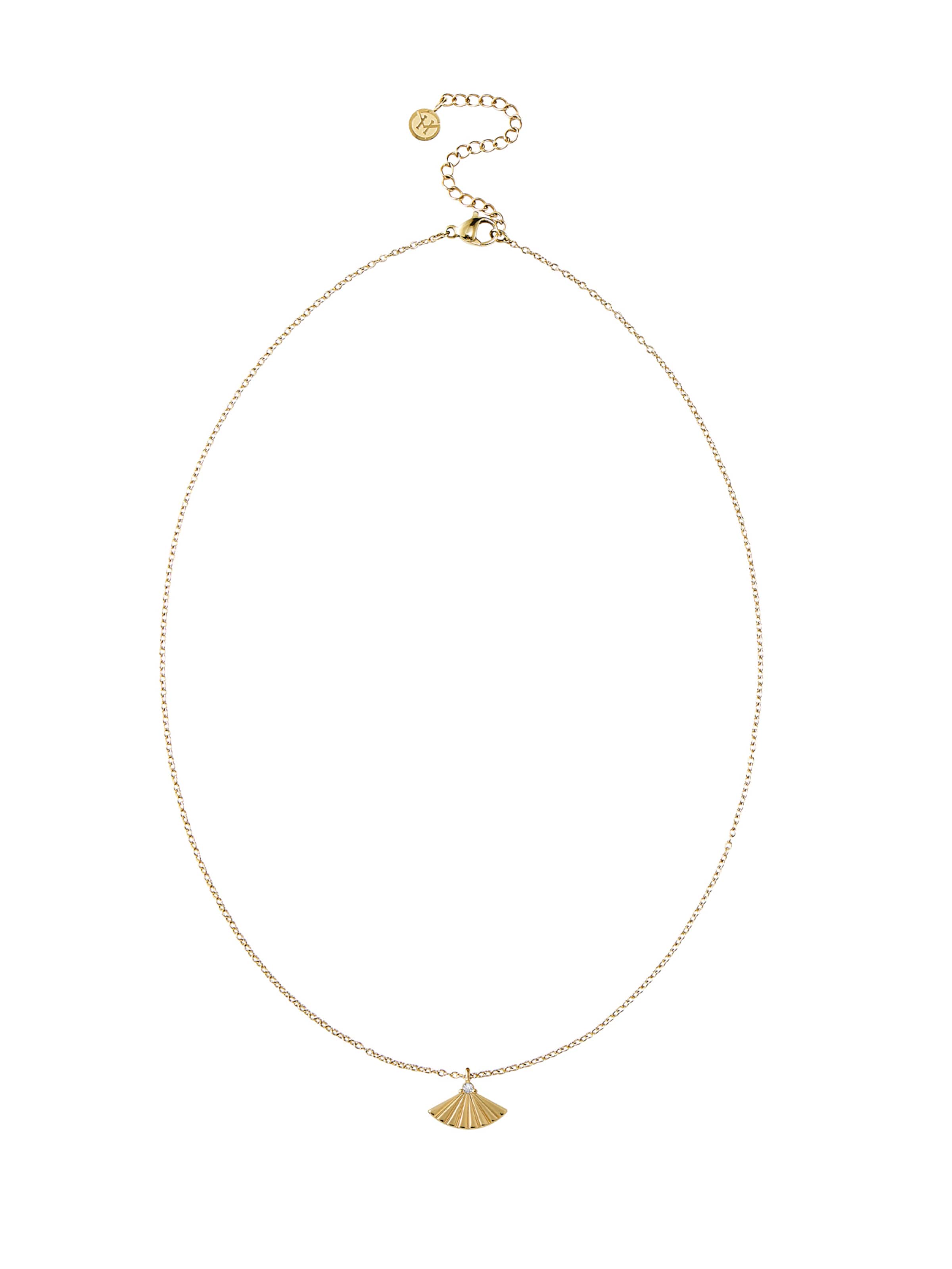 Chaîne 'Palace Fan' Victoria Hyde en or : devant