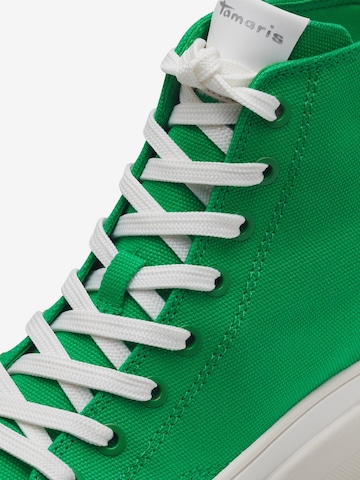 TAMARIS High-Top Sneakers in Green