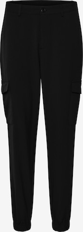 Kaffe Tapered Cargo Pants 'Emma' in Black: front