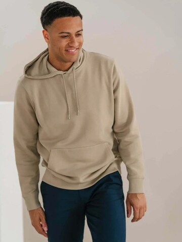 TEESHOPPEN Sweater ' Sweatshirt Hoodie ' in Beige