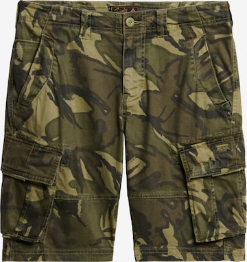 Pantalon cargo 'Core' Superdry en vert : devant