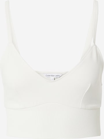 Calvin Klein Jeans Top 'MILANO' in White: front