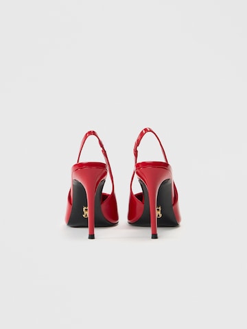 STEVE MADDEN Czółenka z wyciętą piętą 'Reyes' w kolorze czerwony