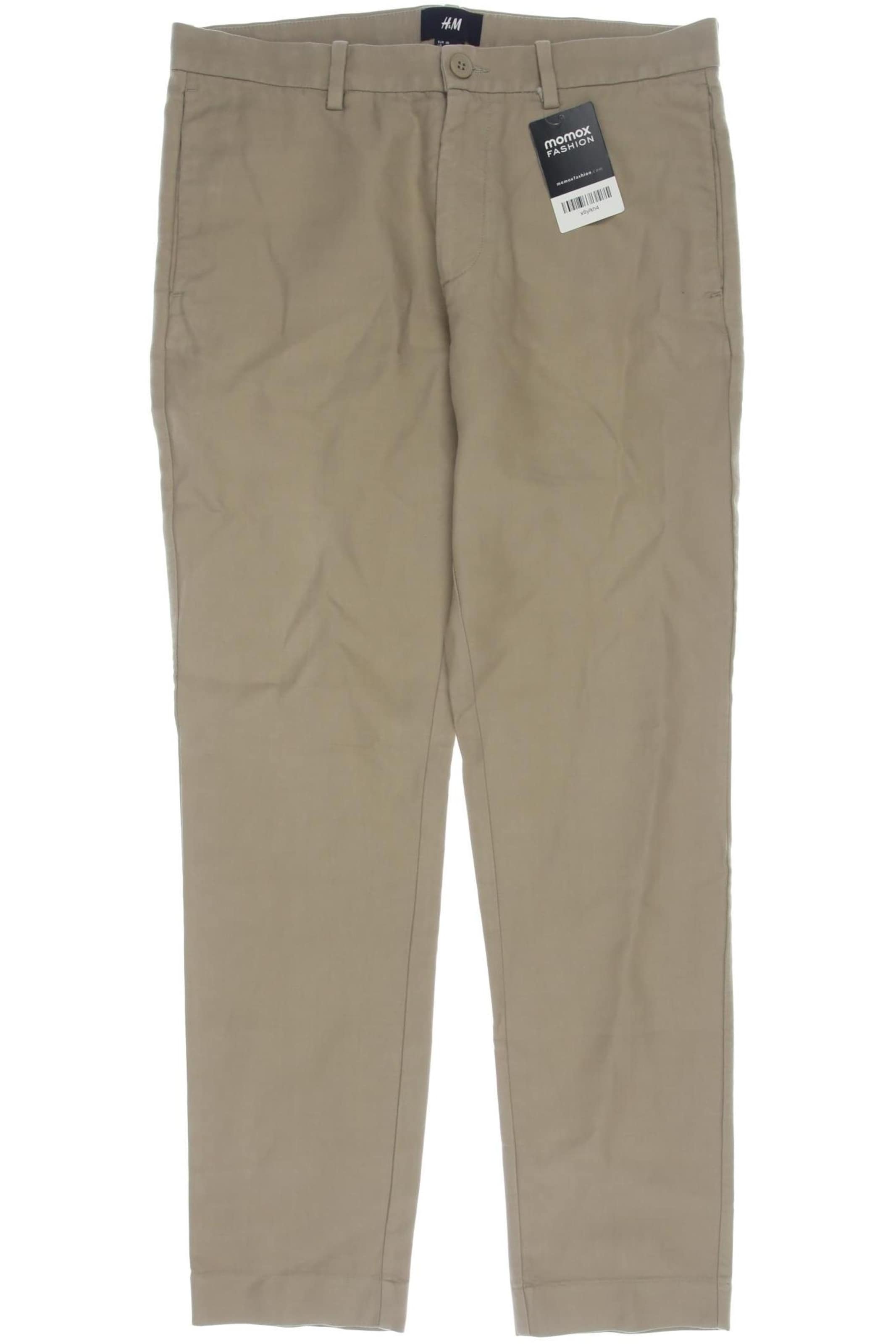 H&M Pants in 33 in Beige: front