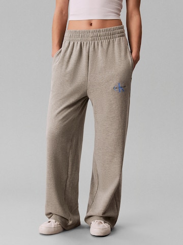 Calvin Klein Wide Leg Hose in Grau: Vorderseite