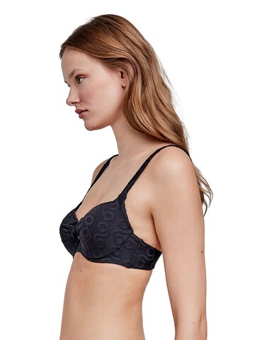 Balconnet Hauts de bikini Gisela en noir
