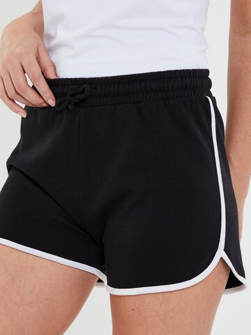 Threadbare Regular Shorts 'Freddie' in Schwarz