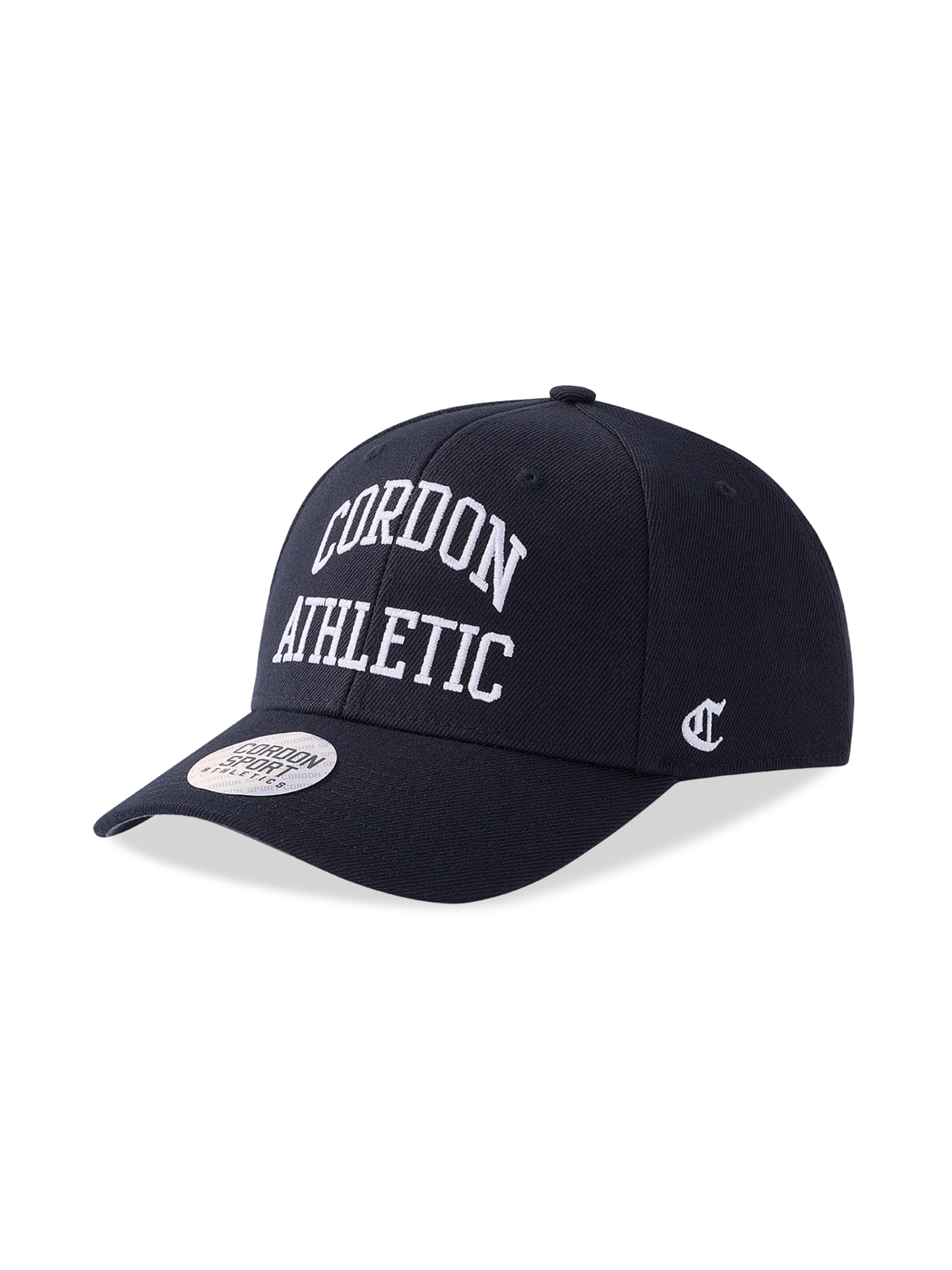 Cordon Sport Cap 'King' in Black: front