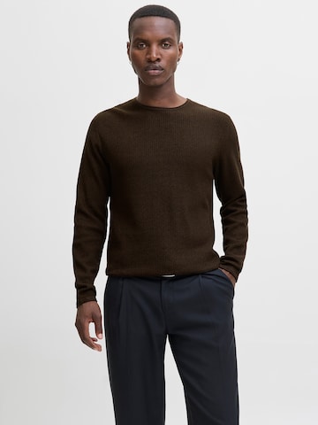 JACK & JONES Свитер 'JJECOOPER' в Коричневый: спереди
