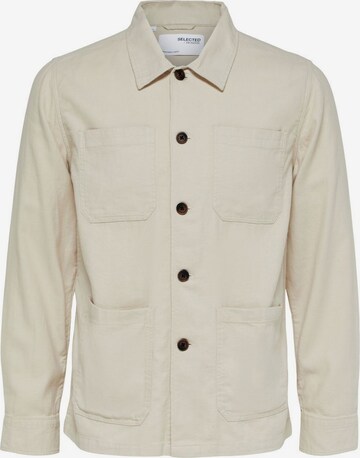 Veste mi-saison SELECTED HOMME en beige : devant