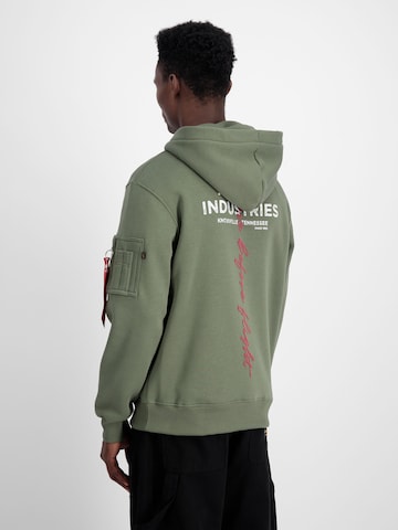 ALPHA INDUSTRIES Свитшот 'Signature' в Зеленый