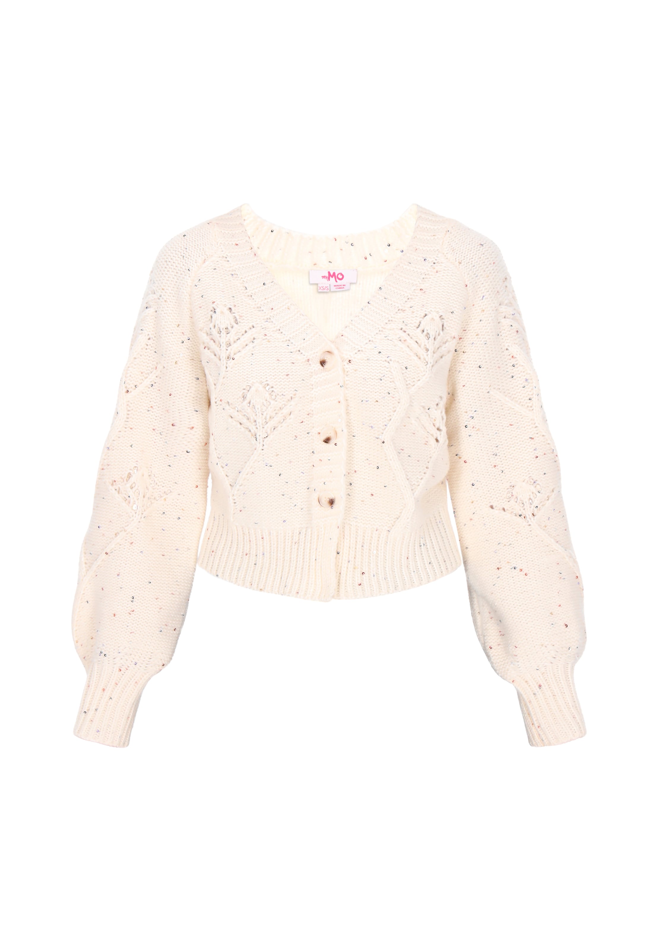 MYMO - Cárdigan en blanco: frente