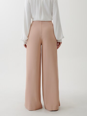 Tussah Wide Leg Hose 'HOLLY' in Beige