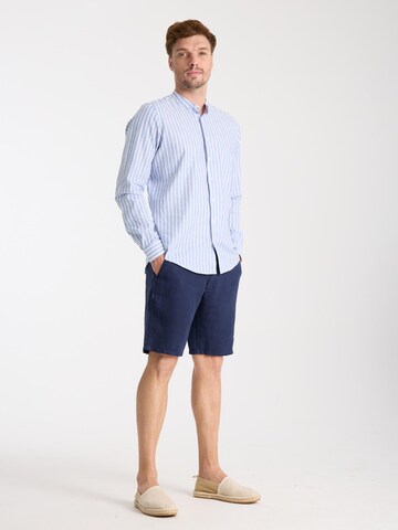 Slim fit Camicia business 'Caravaggio' di 7Camicie in blu