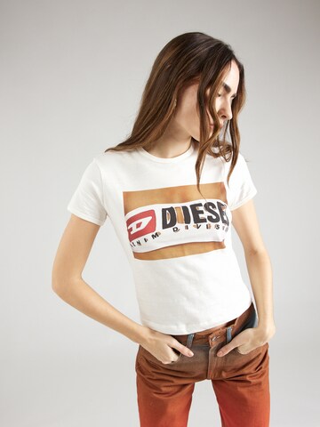 DIESEL - Camisa 'UNCUTIE' em branco: frente