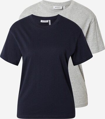 WEEKDAY T-shirt 'Alanis' i blå: framsida