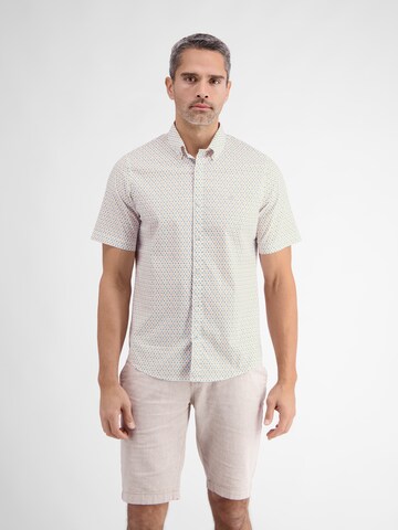 LERROS Regular fit Button Up Shirt in White: front