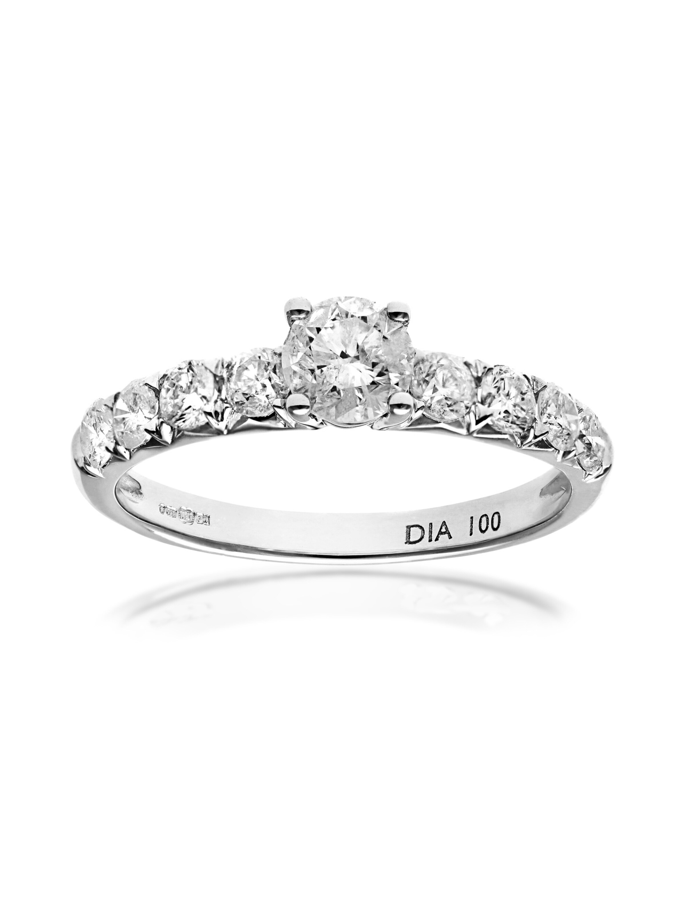 DIAMANT LETERNEL Ring in Silver: front