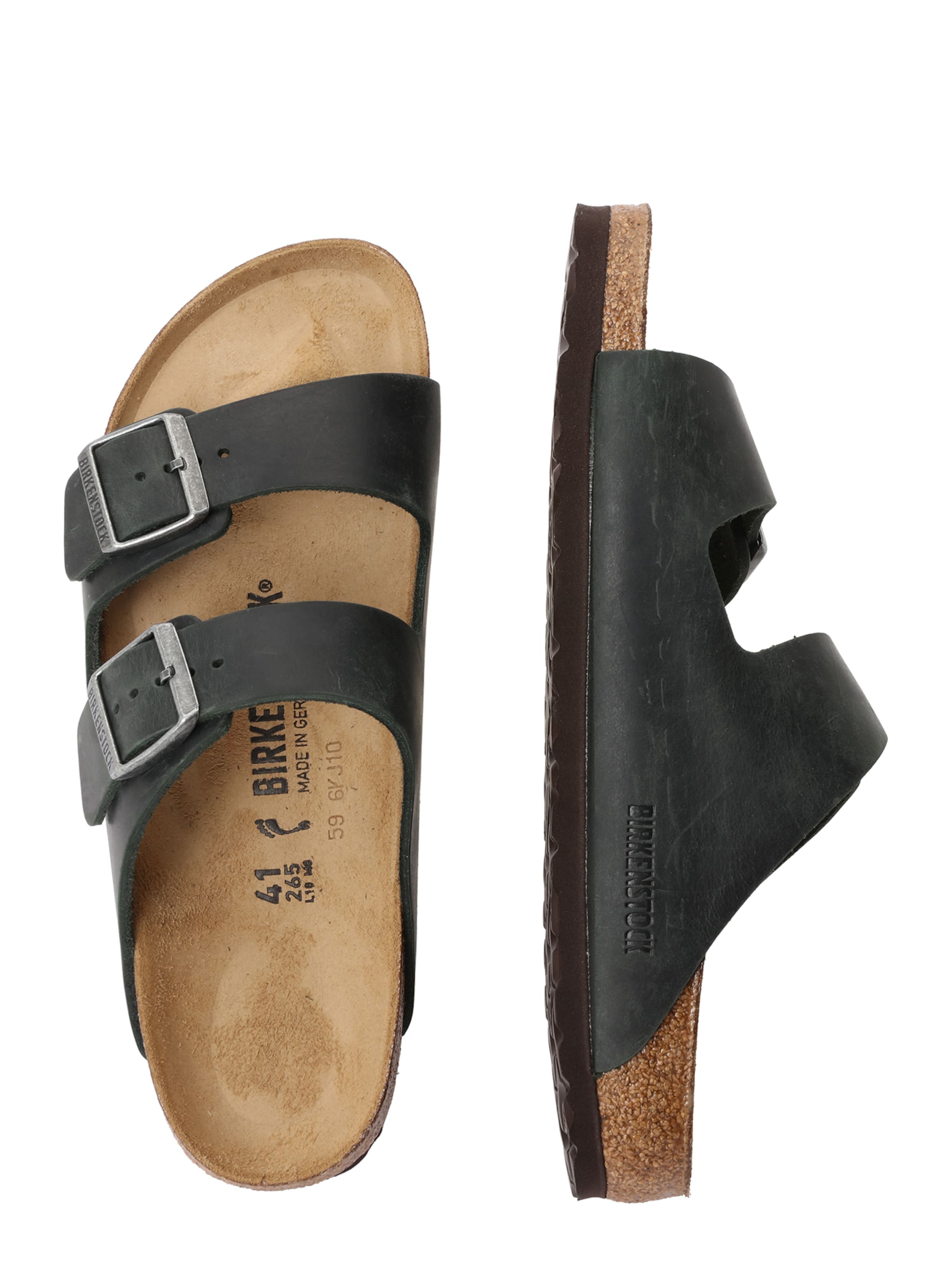 BIRKENSTOCK Nizki natikači 'Arizona' | zelena barva