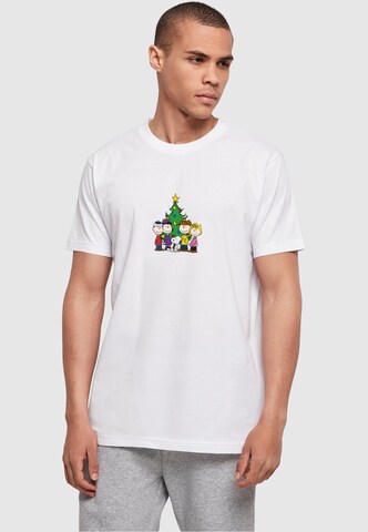 Merchcode Shirt 'Peanuts Christmas Tree' in White: front