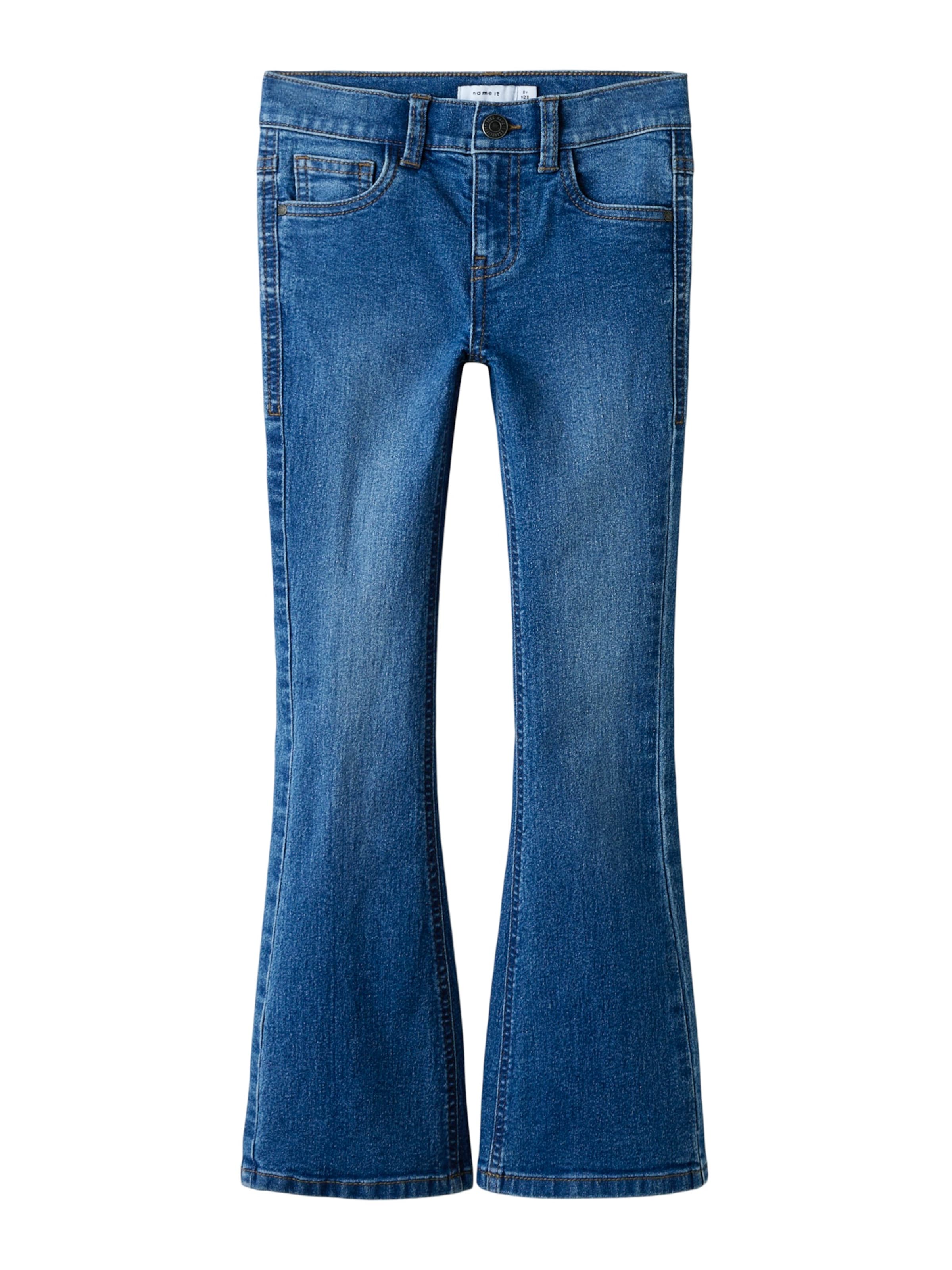 NAME IT - Bootcut Vaquero 'NKFPOLLY' en azul: frente