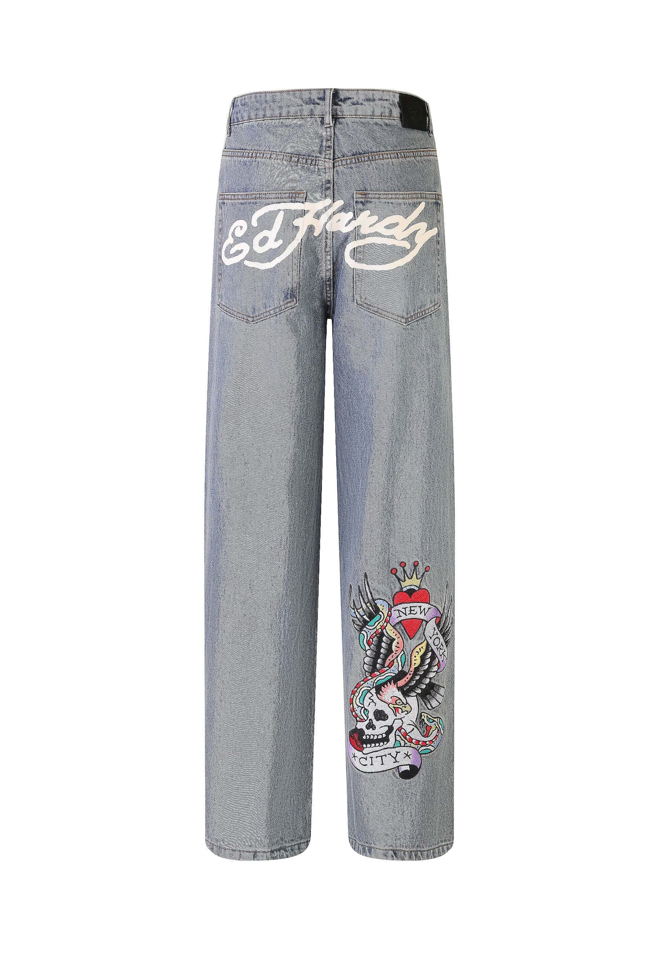 Ed Hardy Traperice 'NYC Skull' u plava, Pregled proizvoda