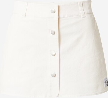 Calvin Klein Jeans Sukně – bílá: přední strana