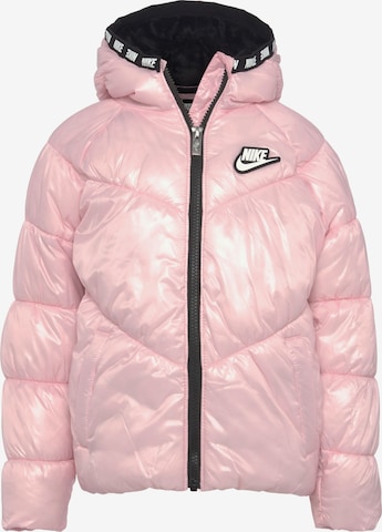 Nike Sportswear Přechodná bunda – pink: přední strana