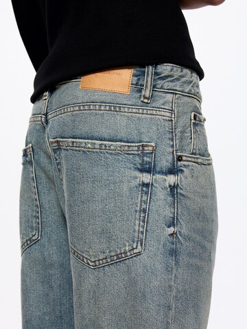 Pull&Bear Loosefit Jeans in Blauw