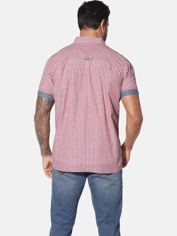Jan Vanderstorm Comfort fit Button Up Shirt 'Odheld' in Red