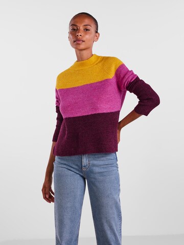 purpurinė PIECES Megztinis 'Ellen': priekis