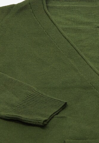 BLONDA Плетена жилетка в зелено