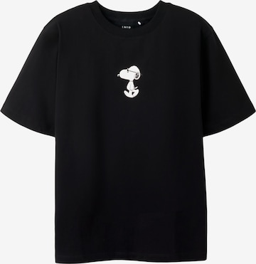 LMTD - Camiseta 'Snoopy' en negro: frente