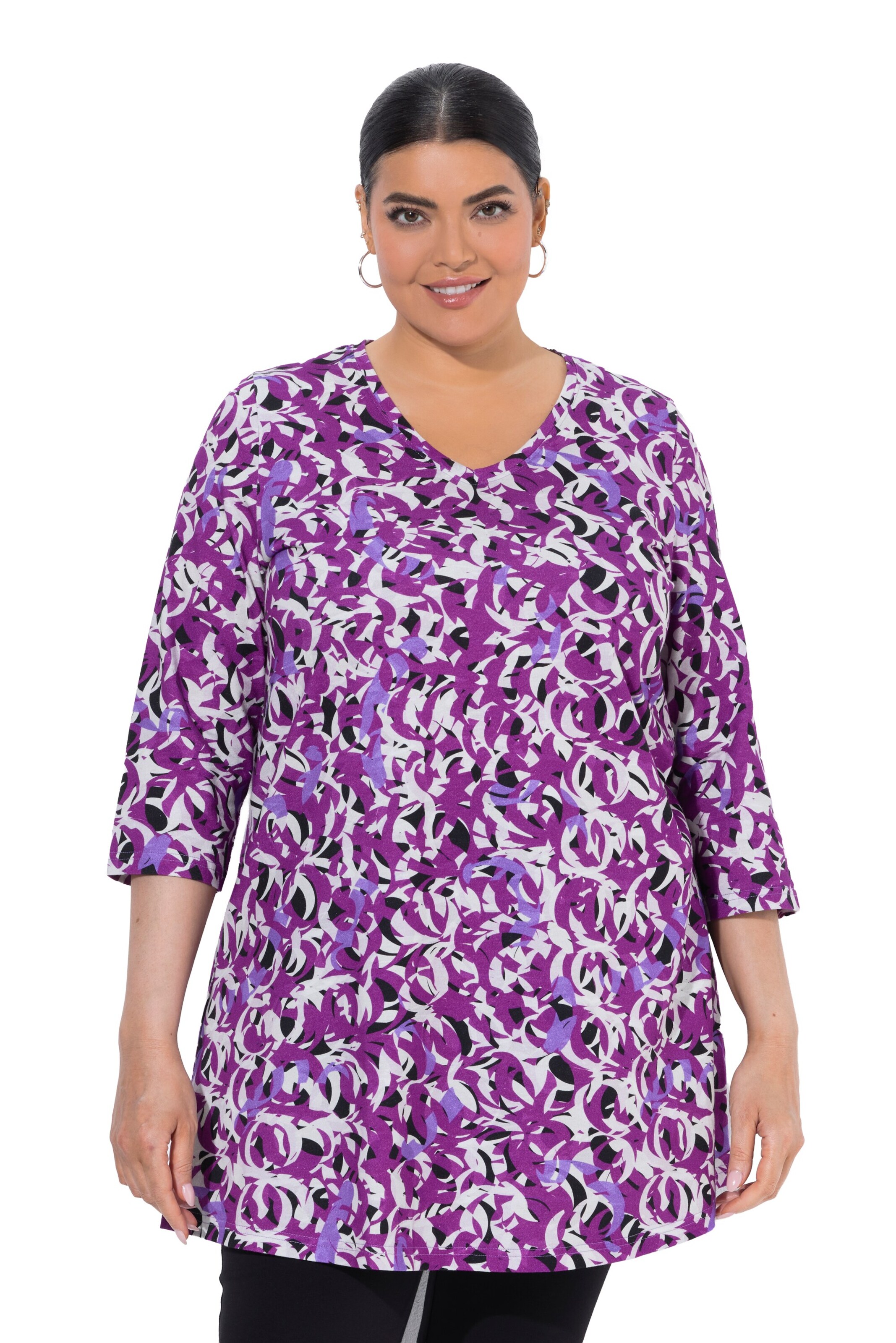 Ulla Popken Shirt in Purple: front