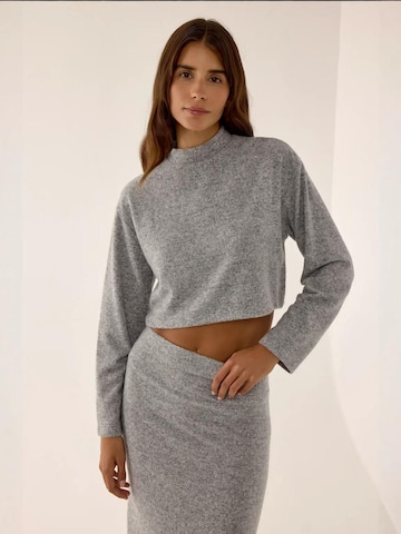 Camicia da donna 'Blusen' di Hiccup in grigio: frontale
