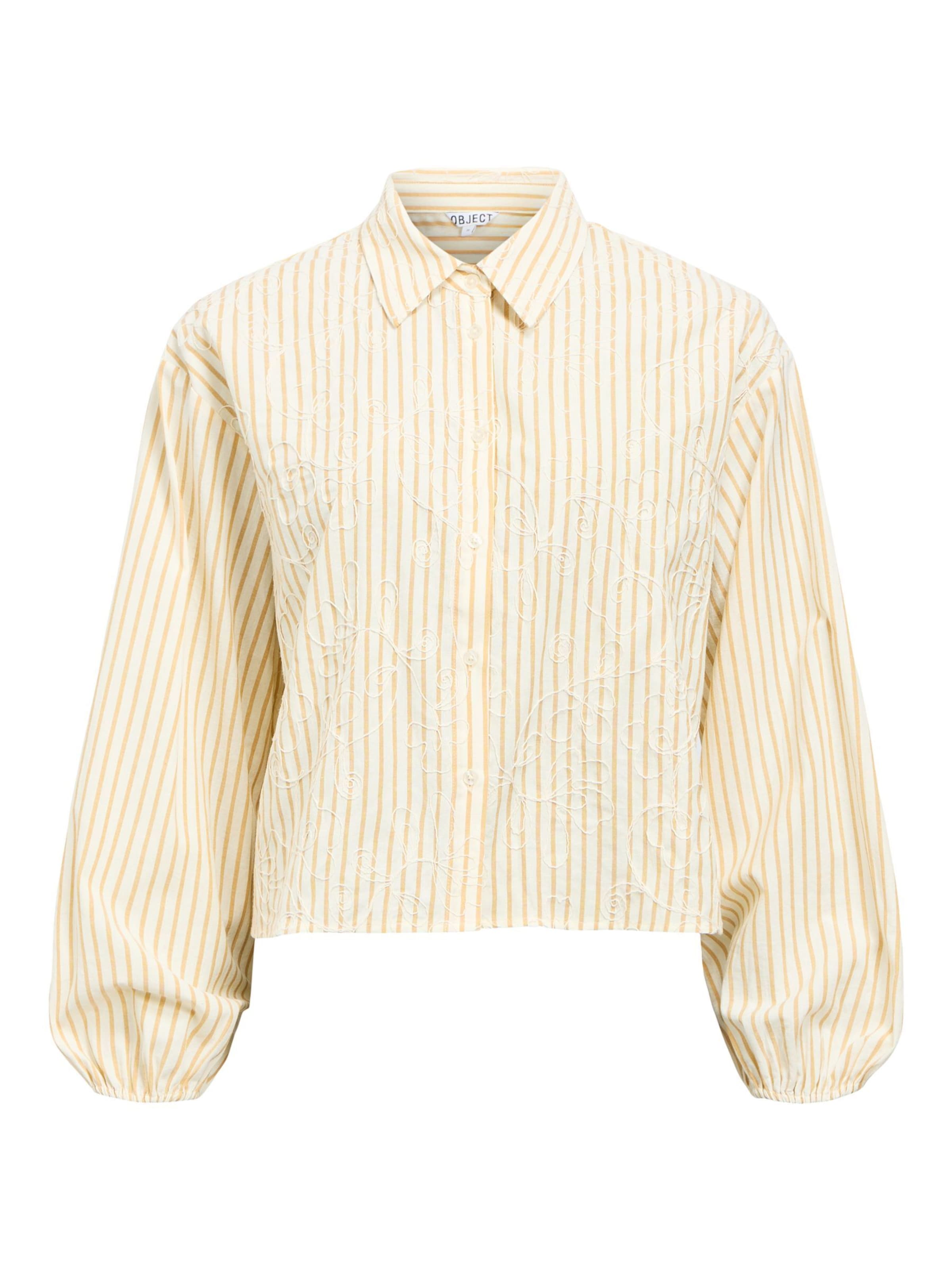 OBJECT Chemisier 'OBJAdriana' en beige clair / safran, Vue avec produit