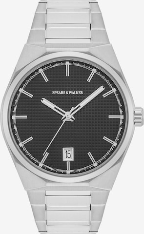 Montre à affichage analogique Spears & Walker en argent : devant