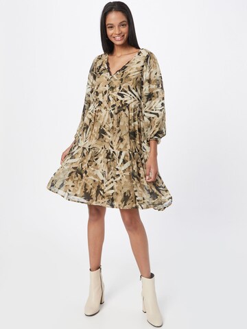 Frogbox Shirt Dress in Beige: front