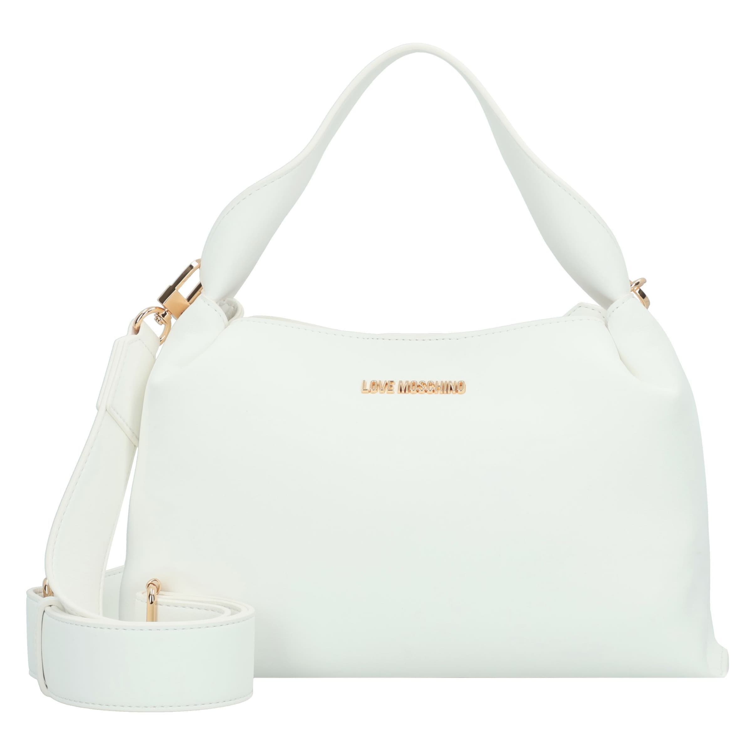 Borsa a mano 'Aura' di Love Moschino in bianco: frontale