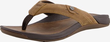 REEF Classic Flats 'Pacific Le' in Brown: front