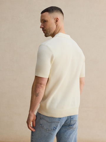 balta DAN FOX APPAREL Marškinėliai 'Mailo'