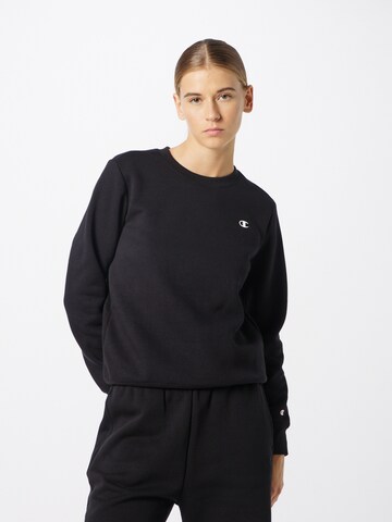 Champion Authentic Athletic Apparel Sweatshirt in Black: front