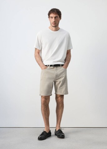 MANGO MAN Slim fit Pants in Beige