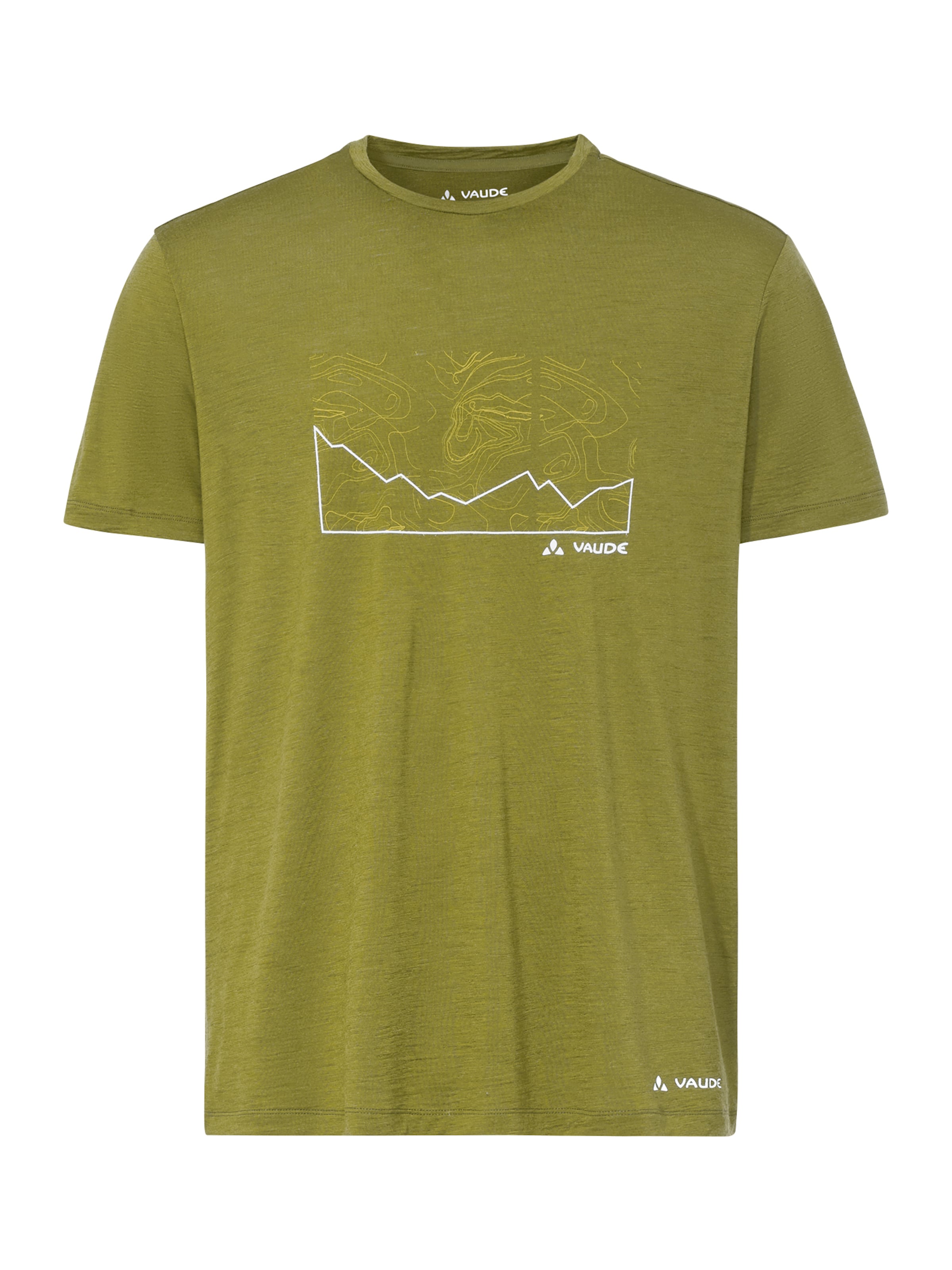 VAUDE Shirt 'Tekoa' in Groen: voorkant