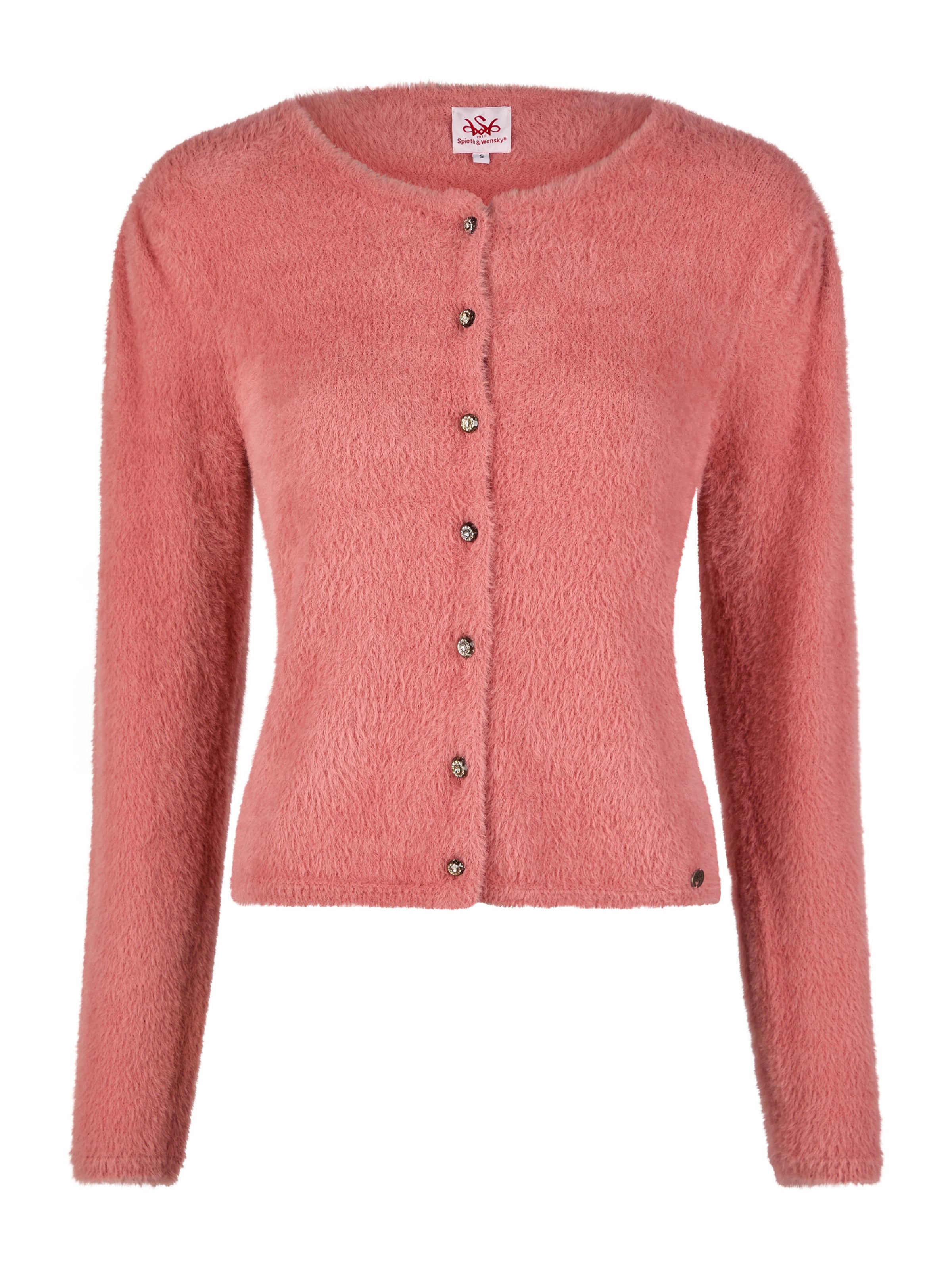 SPIETH & WENSKY Gebreid vest 'Hulla' in Oranje: voorkant